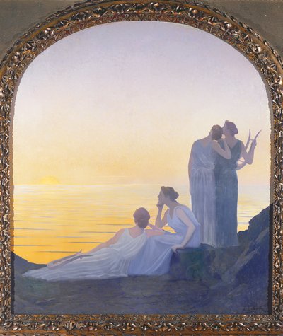 Een avond in de oudheid, 1908 door Alphonse Osbert